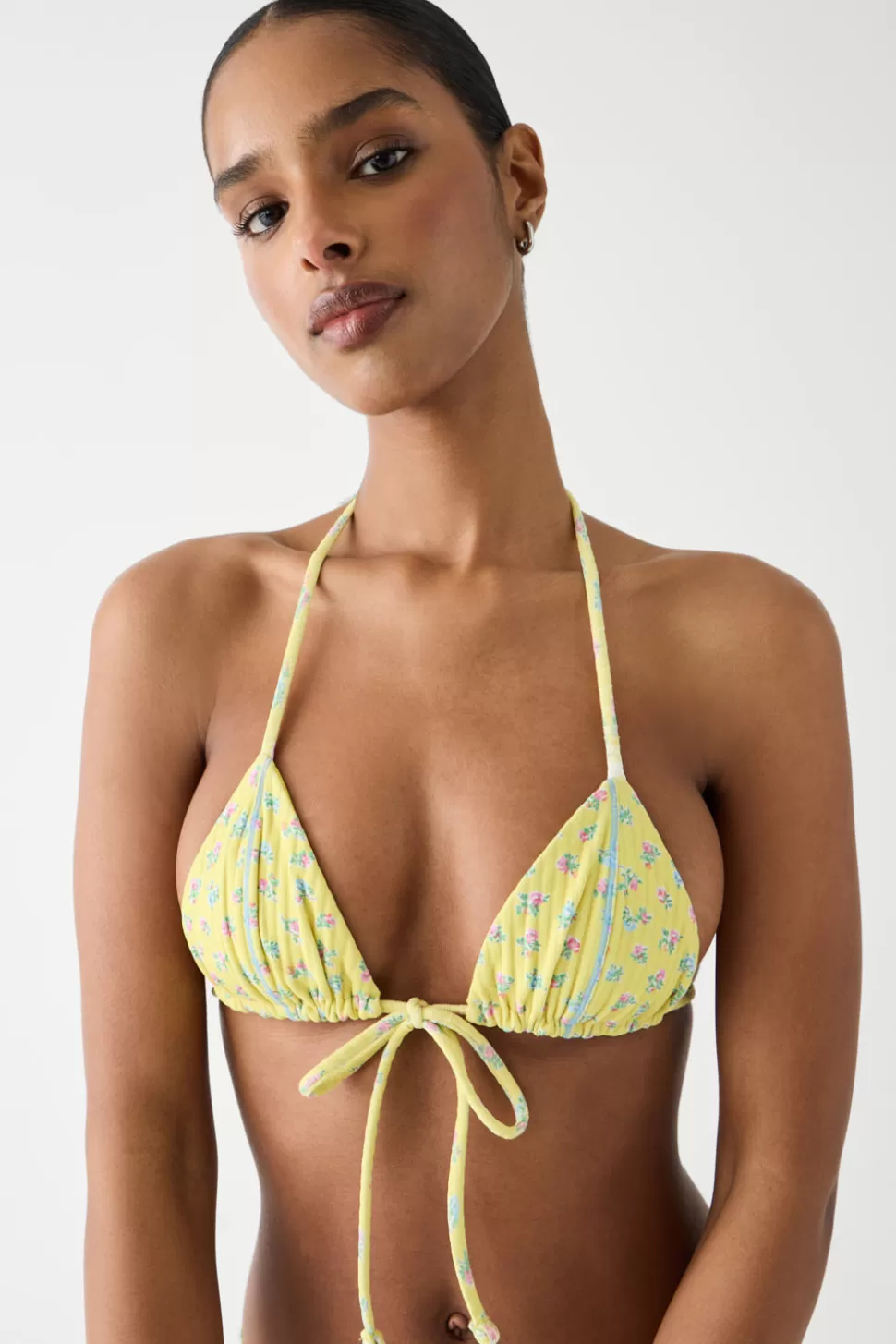 Frankies Bikinis Tops | Bikinis>Coastal Micro Triangle Bikini Top Pocketful of Posies