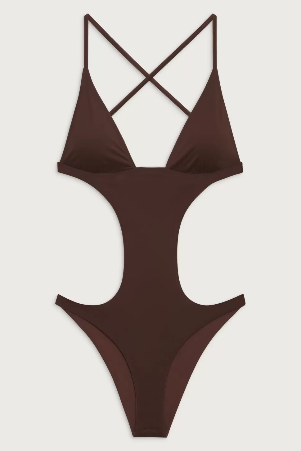 Frankies Bikinis One Pieces>Cruise Monokini One Piece Swimsuit Cinnamon