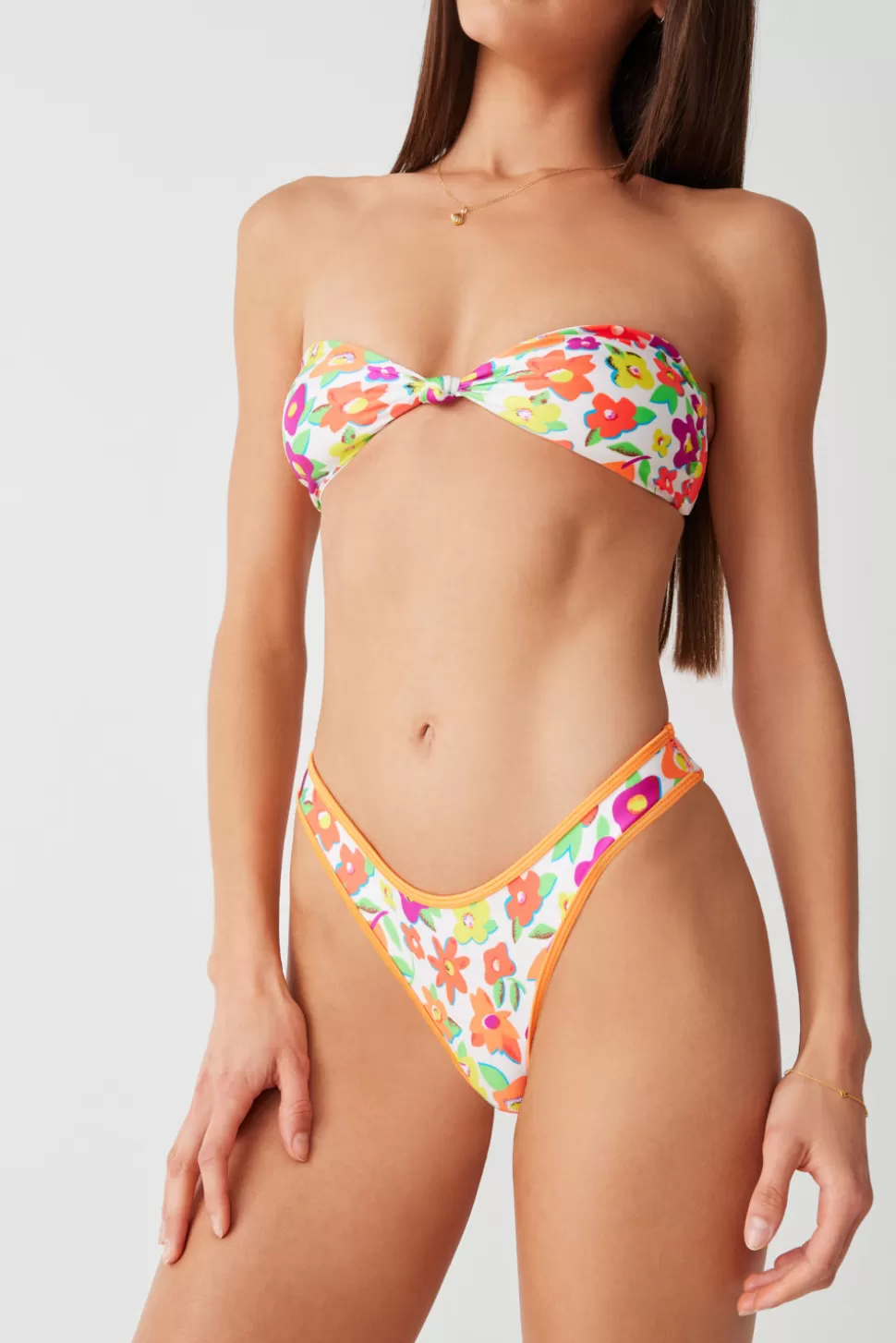 Frankies Bikinis Bottoms | Bikinis>Dove Shine Classic Bikini Bottom French Flowers