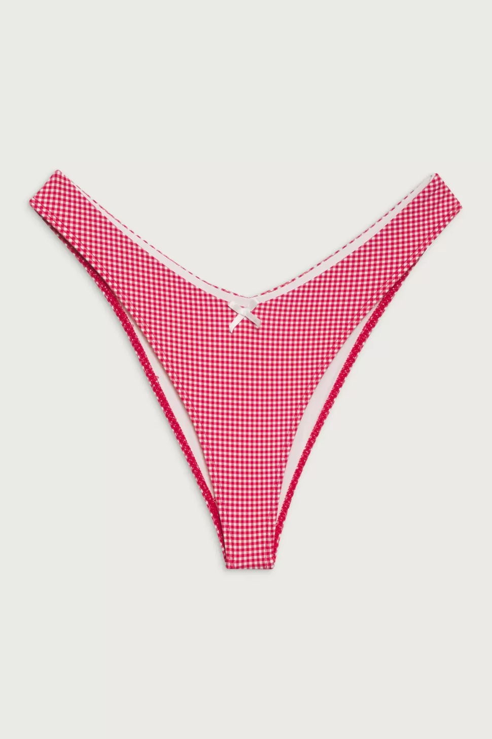 Frankies Bikinis Bottoms | Bikinis>Enzo Cheeky Bikini Bottom Ladybug Gingham