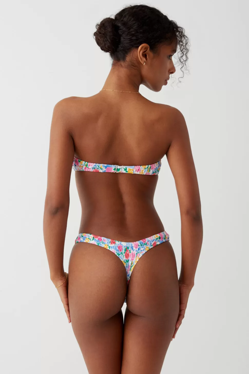 Frankies Bikinis Bottoms | Bikinis>Full Moon Micro Bikini Bottom Painted Petals