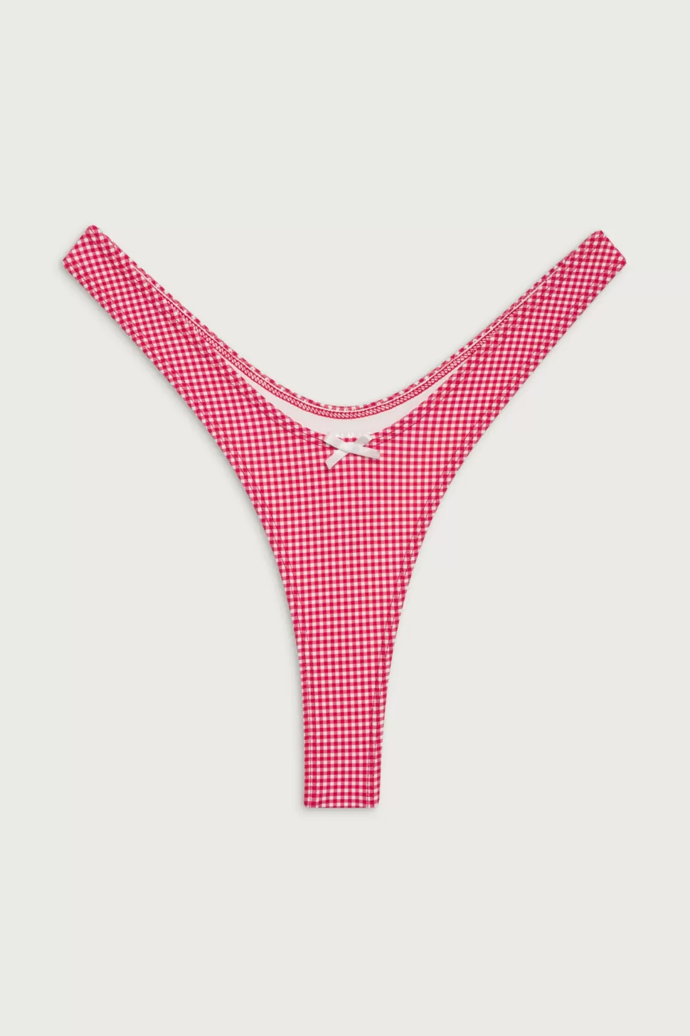 Frankies Bikinis Bottoms | Bikinis>Full Moon Micro Bikini Bottom Ladybug Gingham