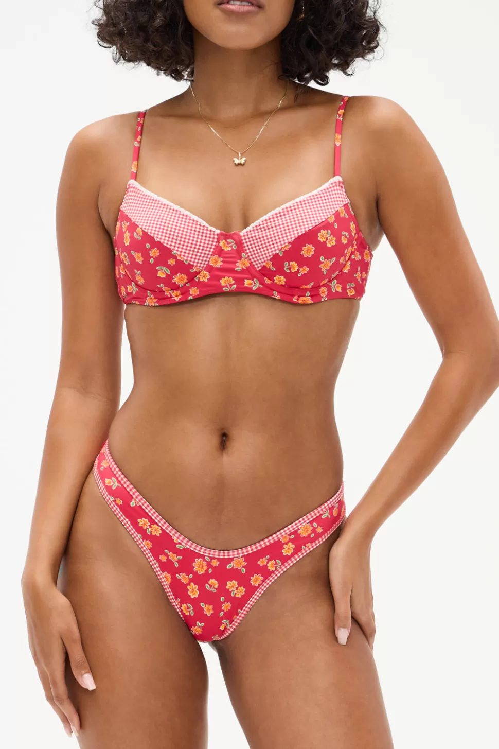 Frankies Bikinis Bottoms | Bikinis>Full Moon Micro Bikini Bottom Summer Flower