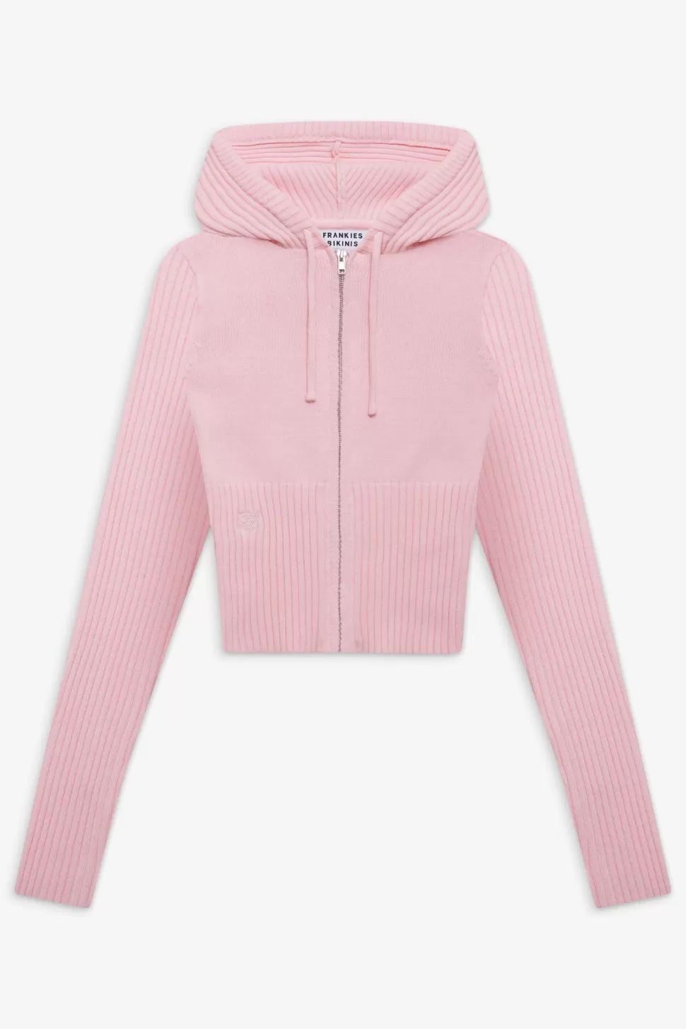 Frankies Bikinis Tops | Matching Sets>Heritage Zip Up Hoodie Cozy Pink