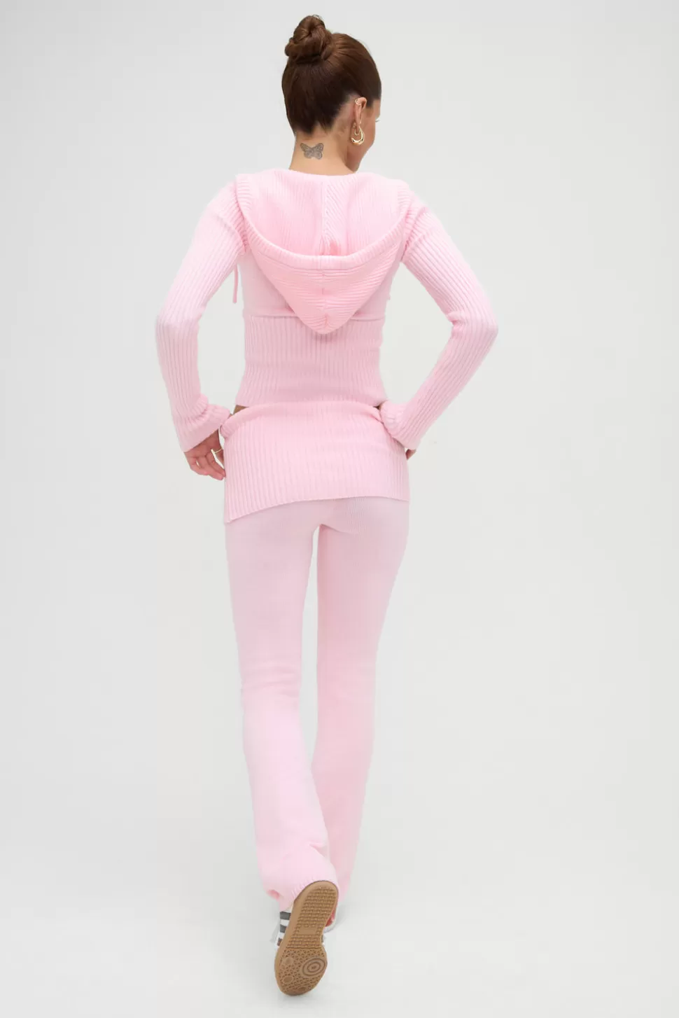 Frankies Bikinis Tops | Matching Sets>Heritage Zip Up Hoodie Cozy Pink