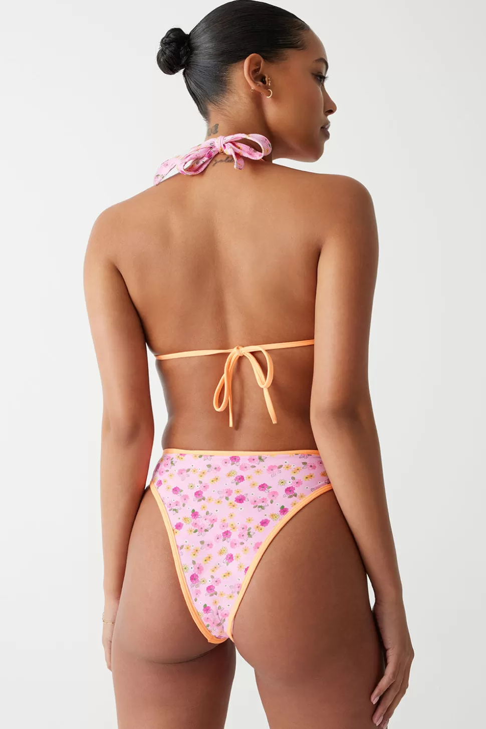 Frankies Bikinis Bottoms | Bikinis>Laura High Waist Cheeky Bikini Bottom Queen's Bath