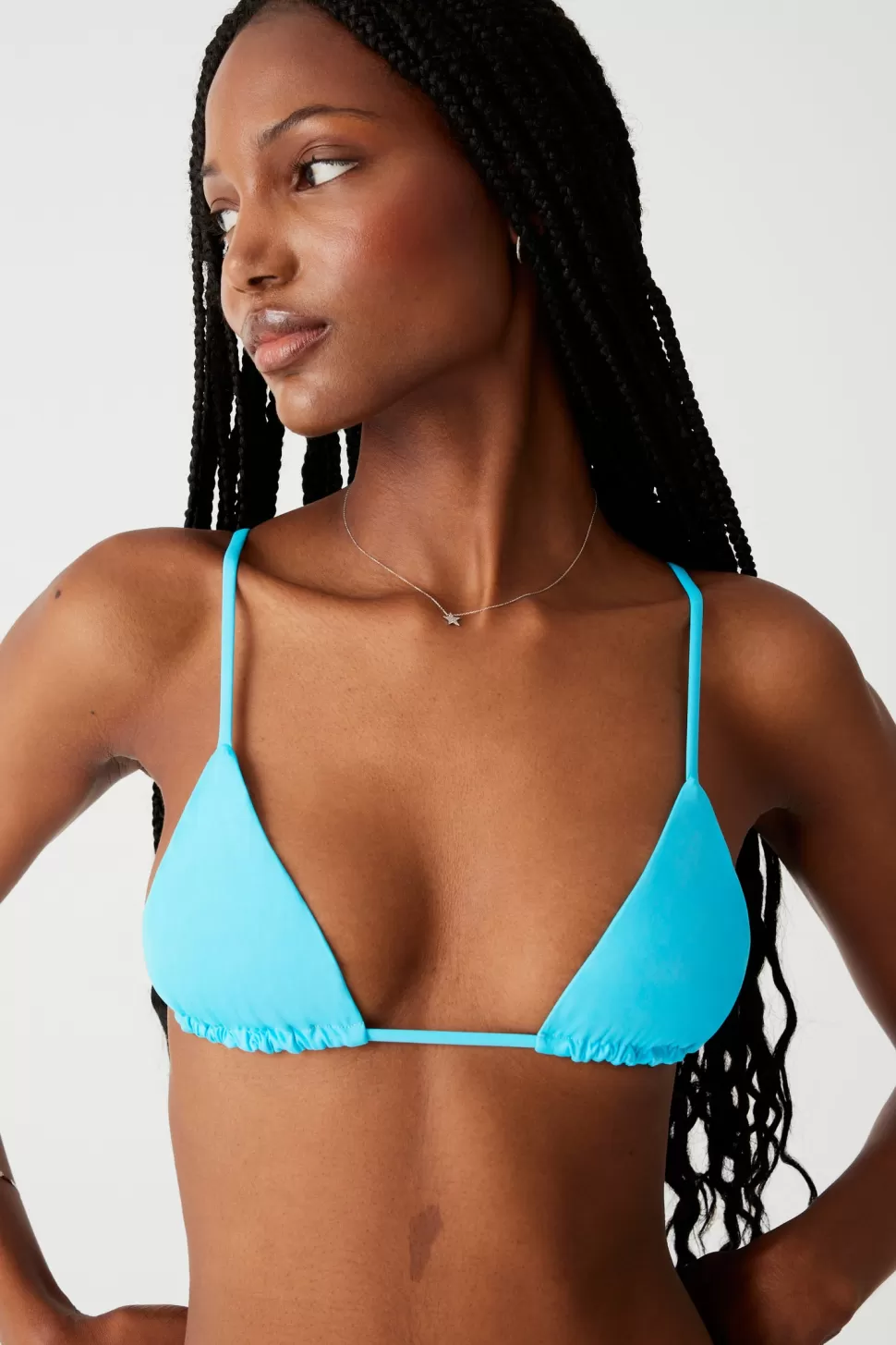 Frankies Bikinis Tops | Bikinis>Lumia Triangle Bikini Top Morning Blue