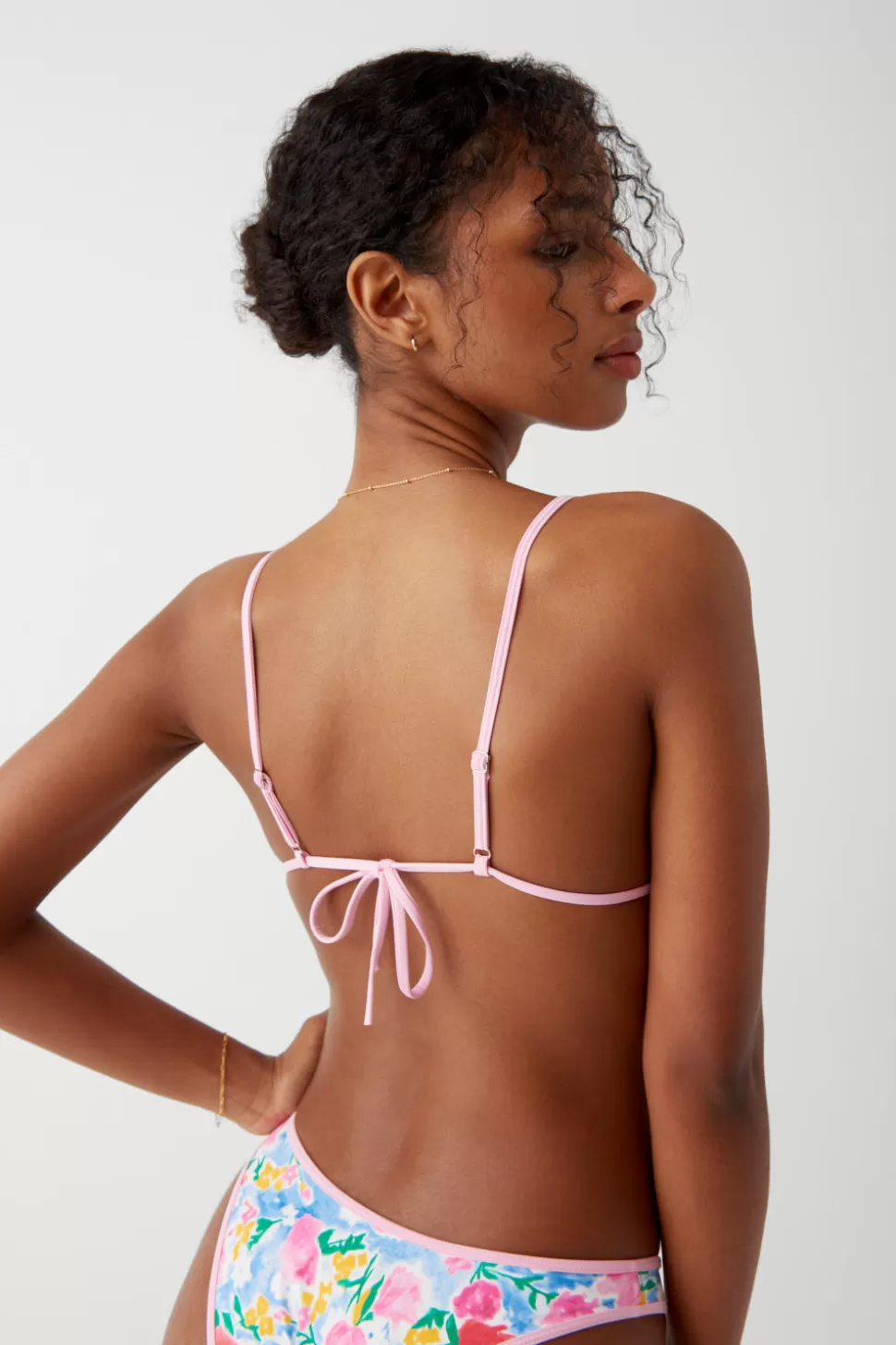 Frankies Bikinis Tops | Bikinis>Lumia Triangle Bralette Bikini Top Painted Petals