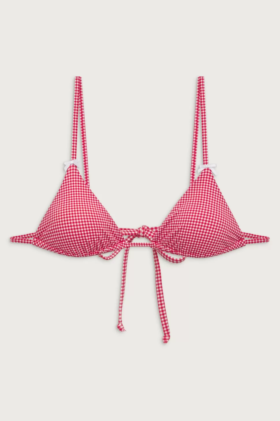 Frankies Bikinis Tops | Bikinis>Lumia Triangle Bralette Bikini Top Ladybug Gingham