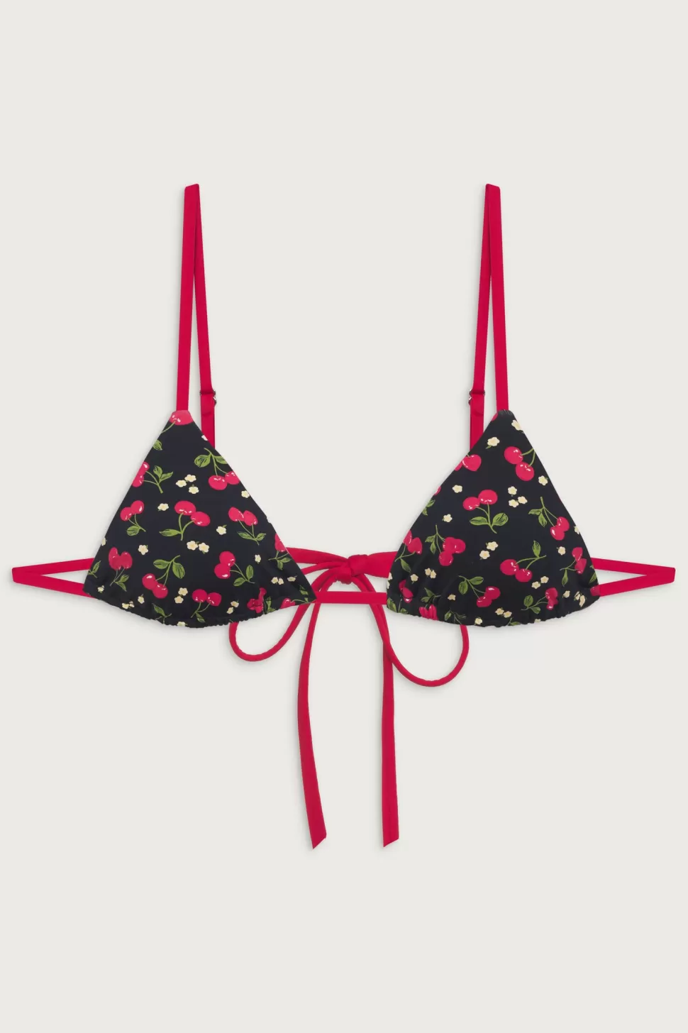 Frankies Bikinis Tops | Bikinis>Lumia Triangle Bralette Bikini Top Cherry Hearts