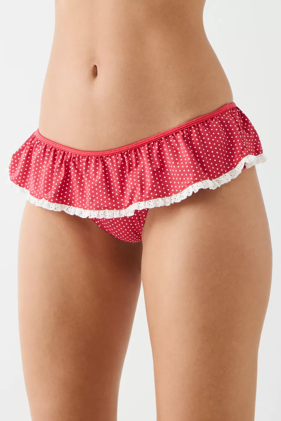 Frankies Bikinis Bottoms | Bikinis>Mercer Swim Skirt Scarlet Dot