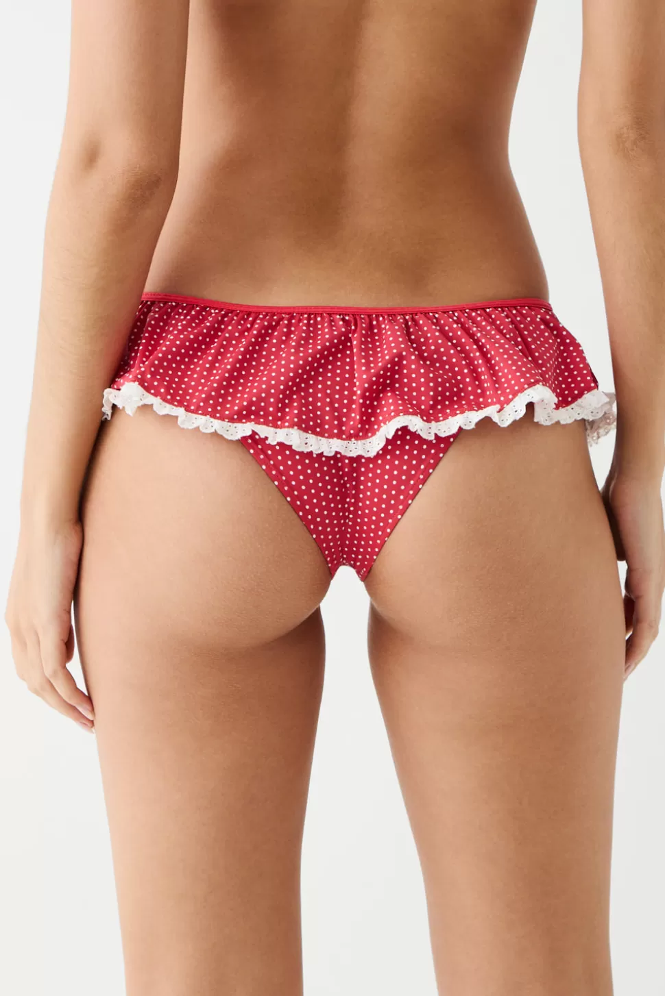 Frankies Bikinis Bottoms | Bikinis>Mercer Swim Skirt Scarlet Dot