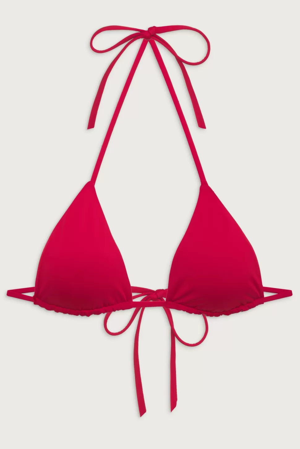 Frankies Bikinis Tops | Bikinis>Nick String Triangle Bikini Top True Red