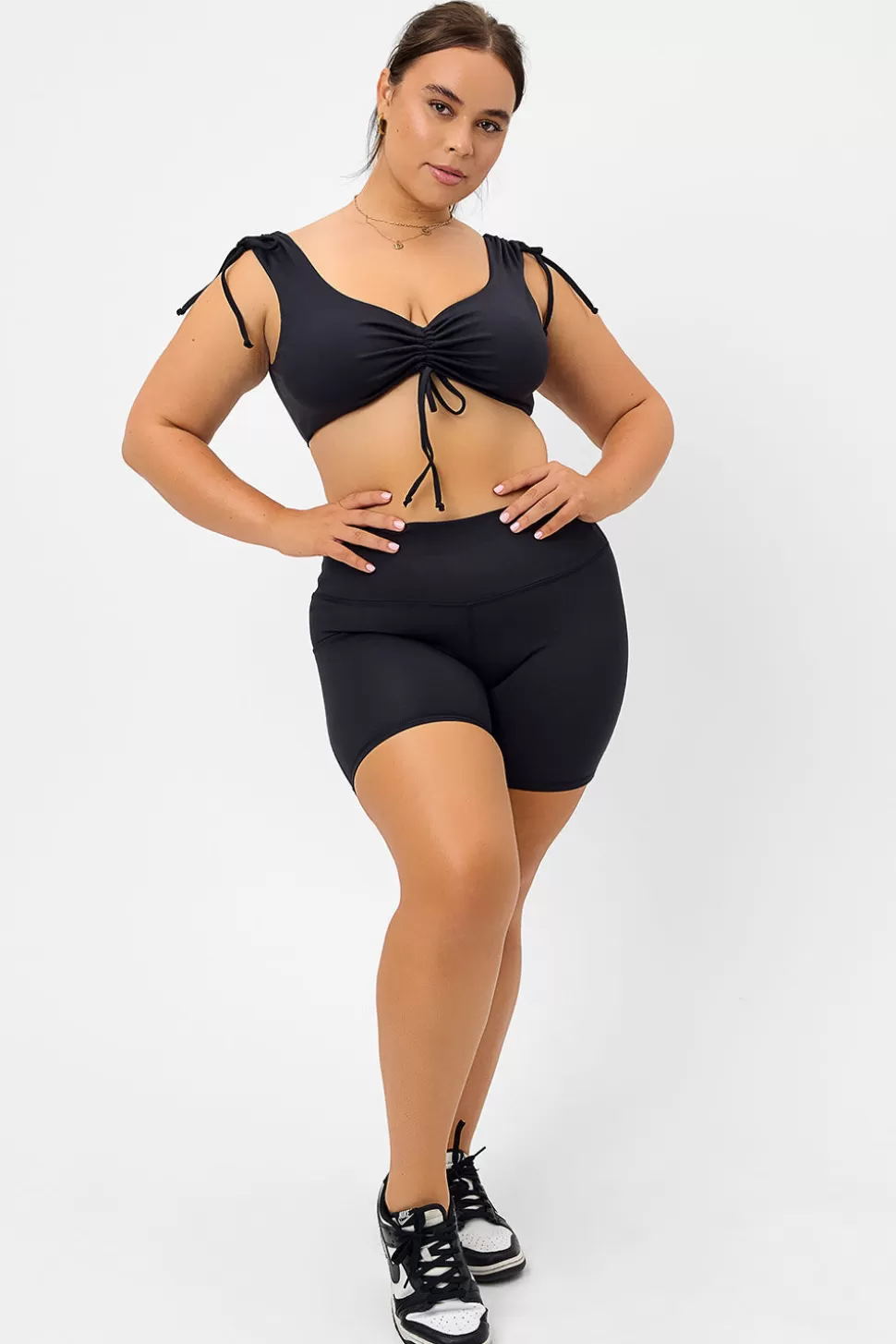 Frankies Bikinis Active>Speedy High Waist Biker Short Black