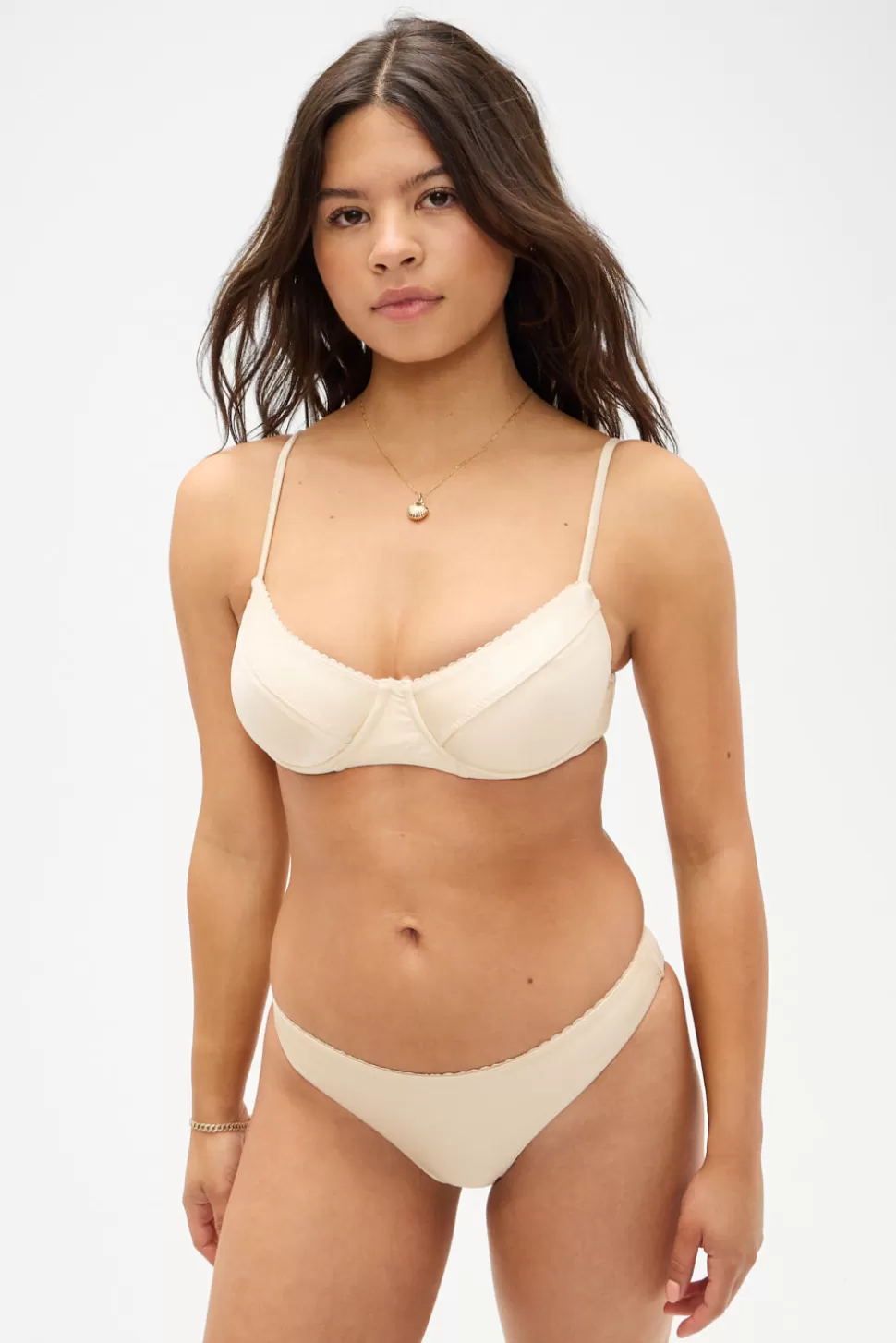 Frankies Bikinis Tops | Bikinis>X DJERF AVENUE Matilda Underwire Bikini Top Sand Castle